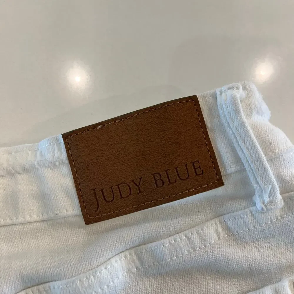 Judy Blue White‎ Distressed Jean Shorts Size XL